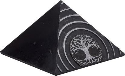 Produktbild PranaHaus Schungit-Pyramide „Lebensbaum“