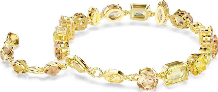 Produktbild Swarovski Gema Armband Verschiedene Schliffe Gelb Goldlegierungsschicht (19 cm, Swarovski Metall)