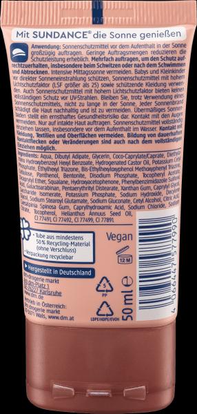 Actual product image dm Sundance Sonnenfluid (Suntan cream, SPF 30, 50 ml)