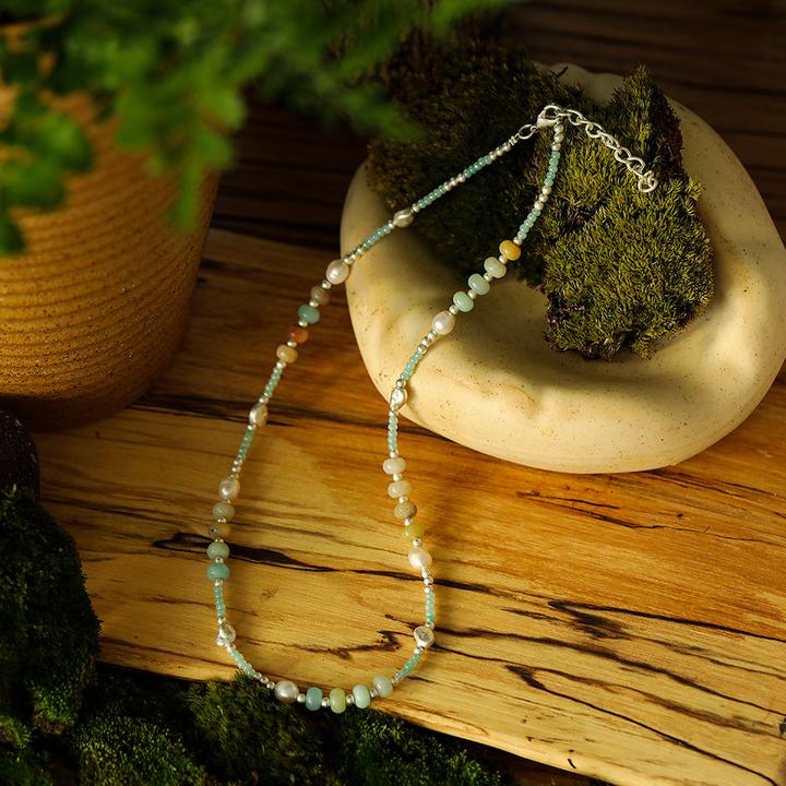 Produktbild Andreani Halskette mit echtem Amazonite (80 cm)