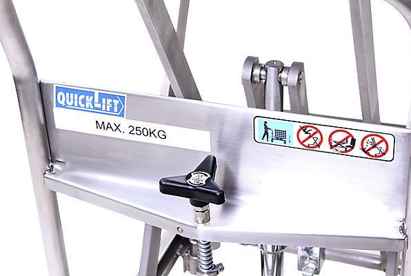 Produktbild kaiserkraft Scheren-Hubwagen Edelstahl (250 kg)