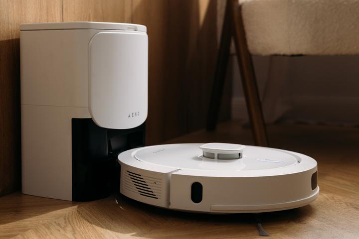 Image du produit Aeno Aspirateur robot laser blanc avec batterie 5200mAh, poubelle de 300ml, réservoir d'eau de 300ml. (Robot d'aspiration et de nettoyage)