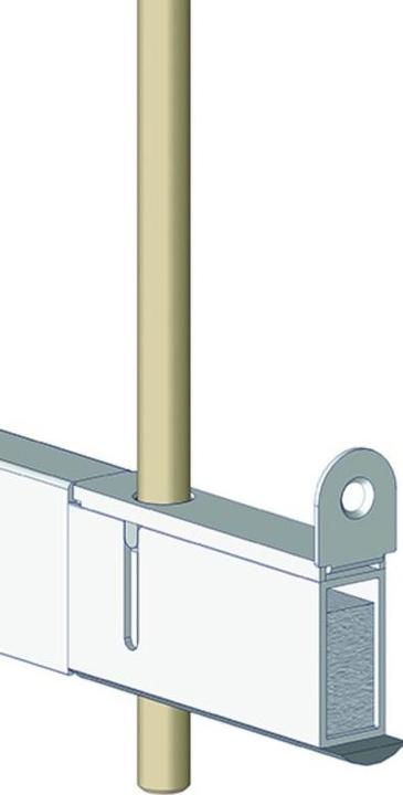 Cardatec D1 espagnolette rods (1 pcs.)