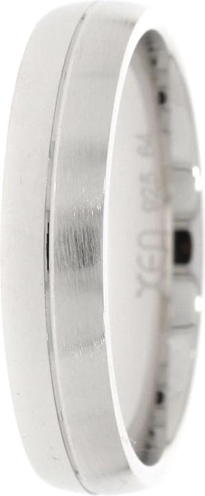 Xen Herren Bandring 5 mm breit poliert/mattiert