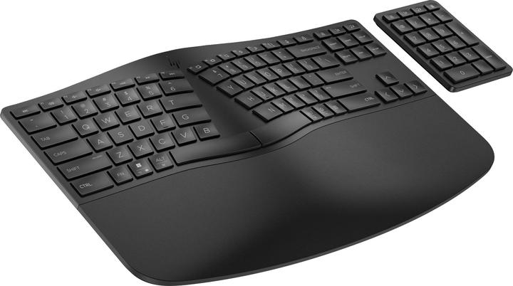 Actual product image HP Hewlett-Packard 965 BLK Ergonomic Wireless Keyboard, 965, BLK (CH, Wireless)