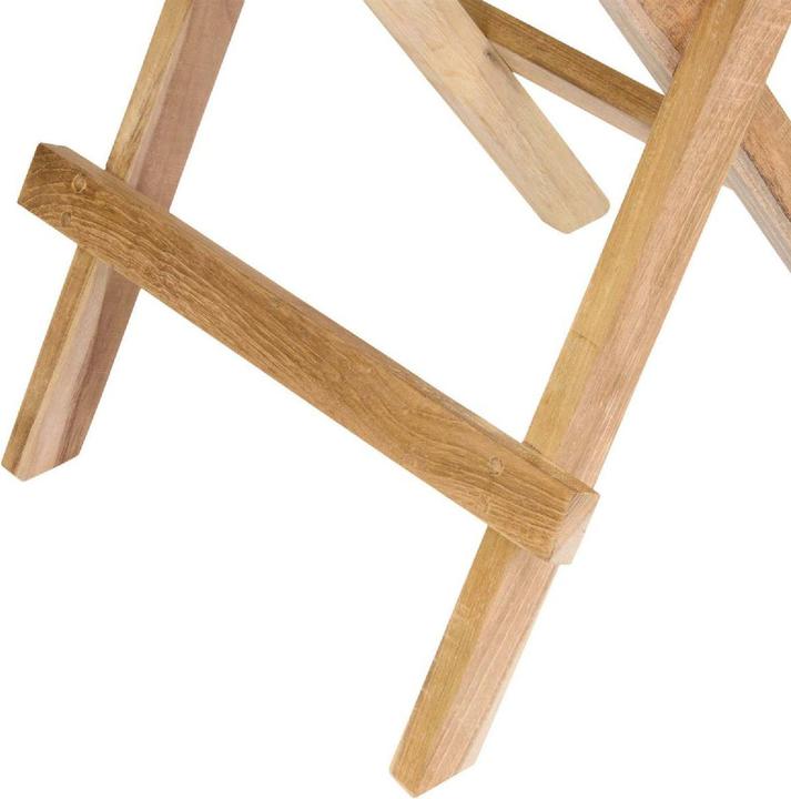 Produktbild VCM Balkontisch Gartentisch Teakholz Beistelltisch klappbar natur 50 x 50 cm (50 cm)