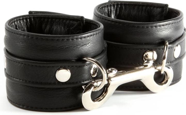 Image du produit GayStore Poignets de maintien en cuir noir rembourrés