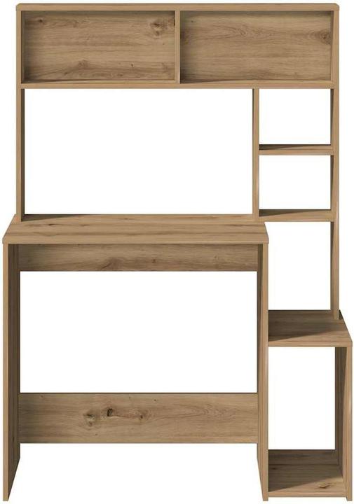 Produktbild VidaXL Schreibtisch mit Regal Artisan-Eiche 100x45x140cm Holzwerkstoff (100 x 45 x 140 cm)