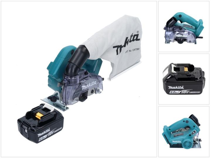 Produktbild Makita DCC 500 G1 Akku Diamantschneider 18 V 125 mm Brushless + 1x Akku 6,0 Ah - ohne Ladegerät (Exzenterschleifer)