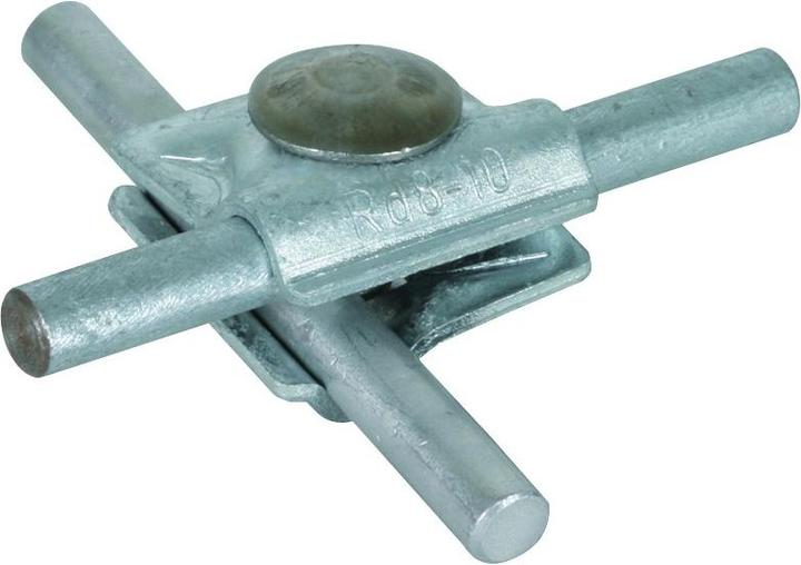 Dehn MV Clamp St/tZn f. Rd 8-10mm w. flat 390060