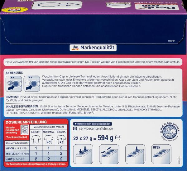 Immagine prodotto dm Denkmit Cappellini attivi 3in1 (22 Cicli di lavaggio, Lavare i baccelli)