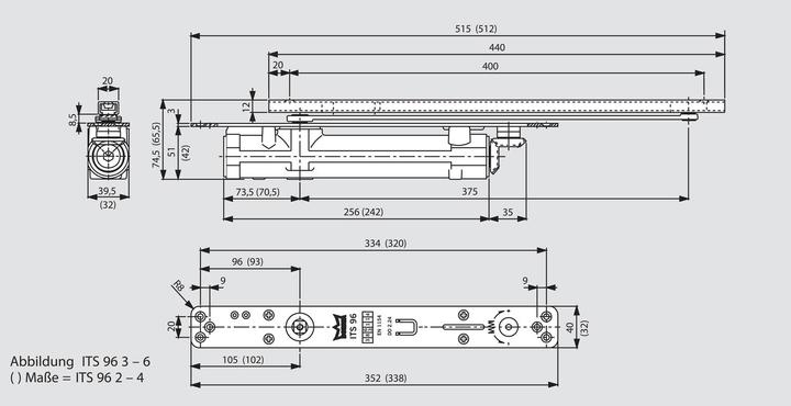 Image du produit Dormakaba Ferme-porte à glissière invisible DORMA (Intérieur)