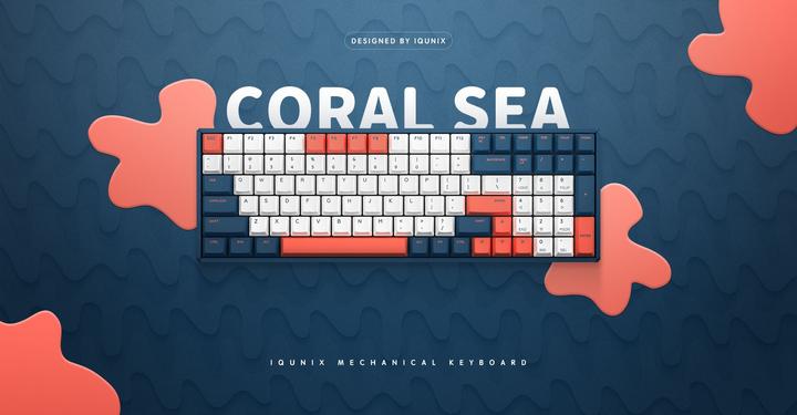 Immagine prodotto Iqunix F96 Coral (CH, Cablato, Senza fili)