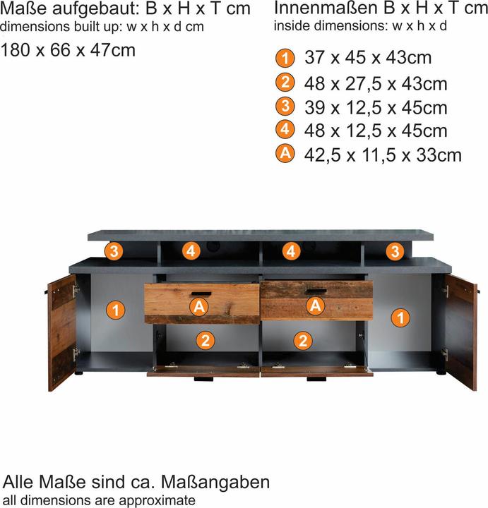 Produktbild Trendteam Mood (180 x 66 x 47 cm)