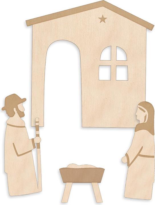 Produktbild Holz-Krippe