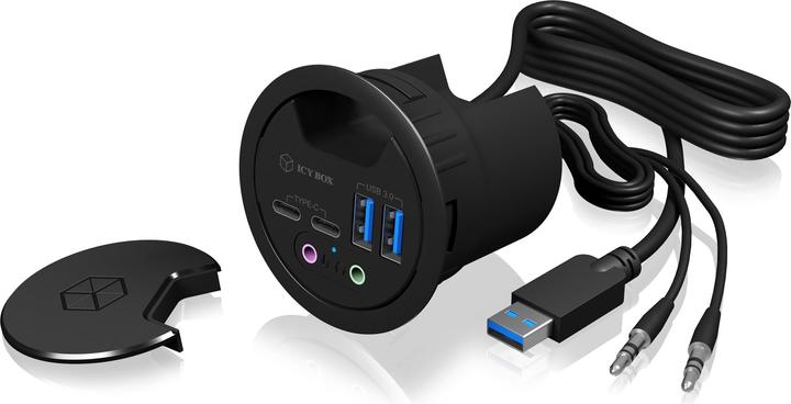 Productafbeelding Icy Box IB-HUB1403B (USB-A, 4 Havens)
