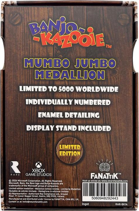 Produktbild Fanattik Banjo-Kazooie Medaille Mumbo Jumbo Limited Edition