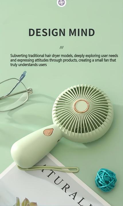 Immagine prodotto PhoneLook Kompakter tragbarer Mini USB Ventilator wiederaufladbar für Innen- und Aussenreisen