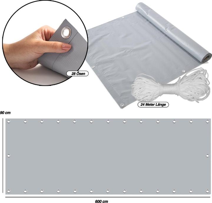 Actual product image Casa Pura Balcony privacy screen (600 cm)