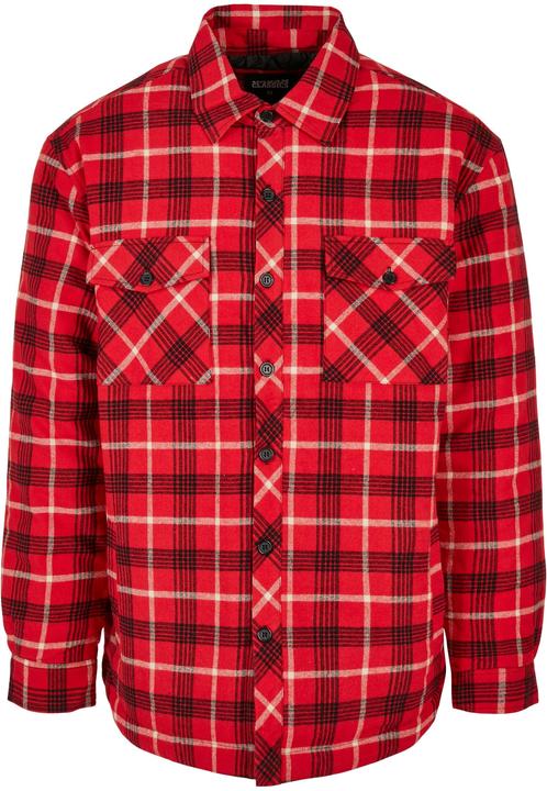 Urban Classics Plaid Quilted Shirt Jacket