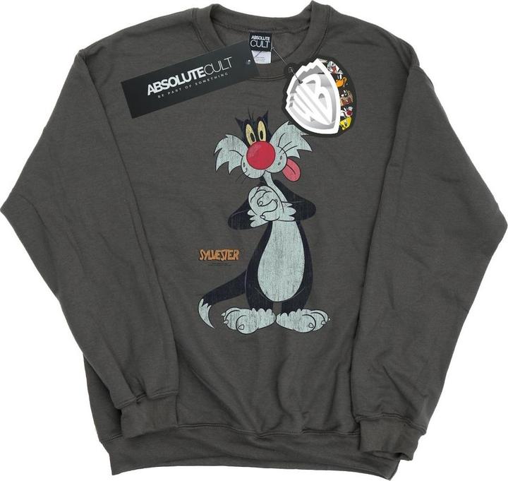 Actual product image Looney Tunes Mens Sylvester Distressed Sweatshirt (L)