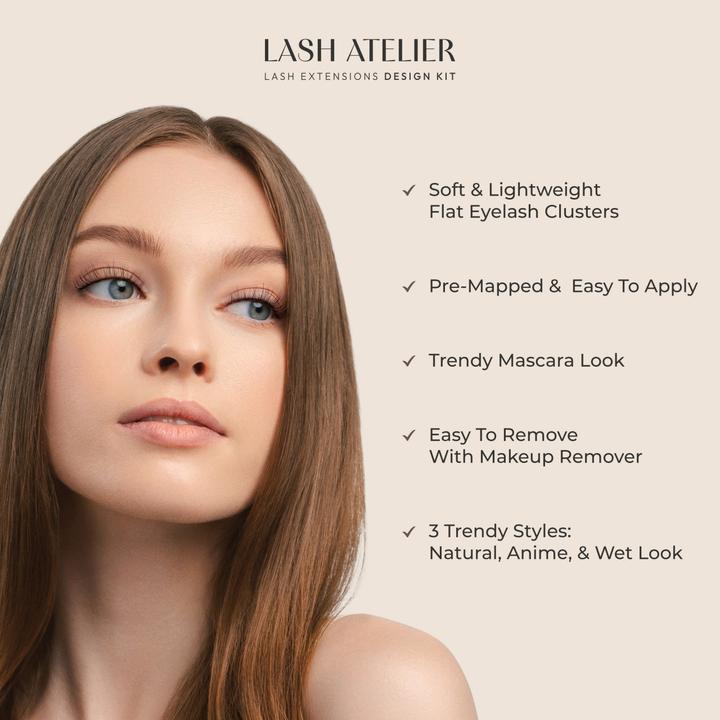 Actual product image KISS Lash Atelier Design 01 False Eyelash Set (Artificial eyelashes)