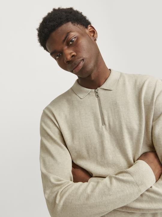 Actual product image Jack & Jones Jjeemil Knit Polo Half Zip Ls Noos (S)