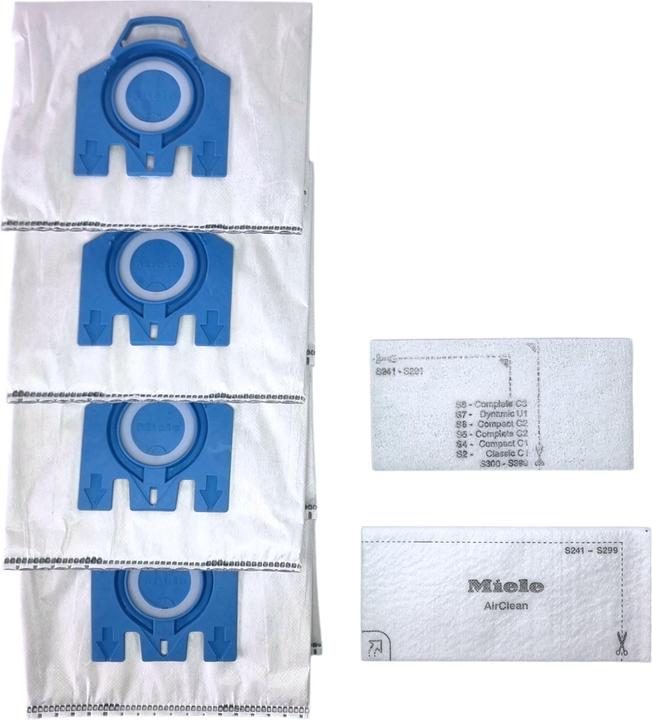 Actual product image Miele 2x HyClean Pure GN Staubsaugerbeutel 8 Stück mit Filter ( 2x 12421130 ) für Complete C2 / C3 (8 x)