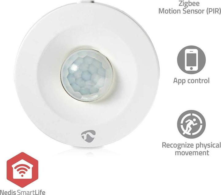 Immagine prodotto Nedis Sensore di movimento PIR intelligente | Zigbee | Batteria inclusa (5 m)