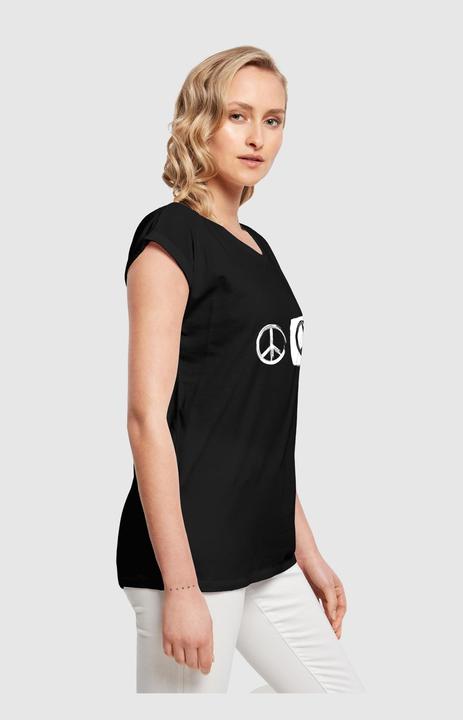 Immagine prodotto Merchcode Donna Peace - Maglietta Basic nera Double Peace - 173303 (XS)
