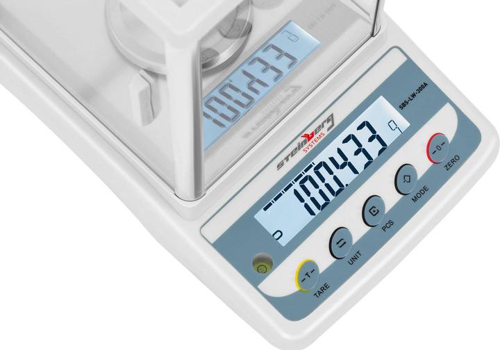 Produktbild Steinberg Präzisionswaage Feinwaage Goldwaage Digitalwaage Laborwaage LCD 300 g / 0,001 g