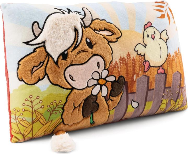 Produktbild NICI 61120 Kissen Hochlandrind McMooray & Küken Eggwina 43x25 (43 x 25 cm)