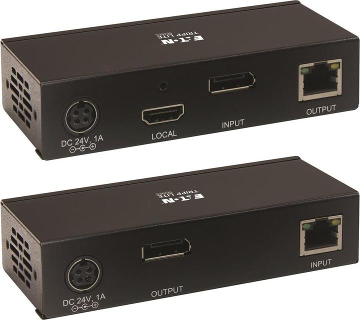 Actual product image Eaton DisplayPort over Cat6 Extender Kit KVM Support USB 4K DP1.2a PoC HDCP 2.2 230ft. 70.