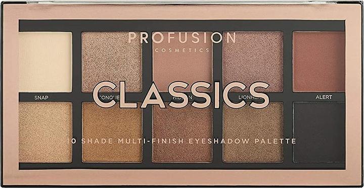 Actual product image Profusion Cosmetics 10 Color Eyeshadow Palette Classics