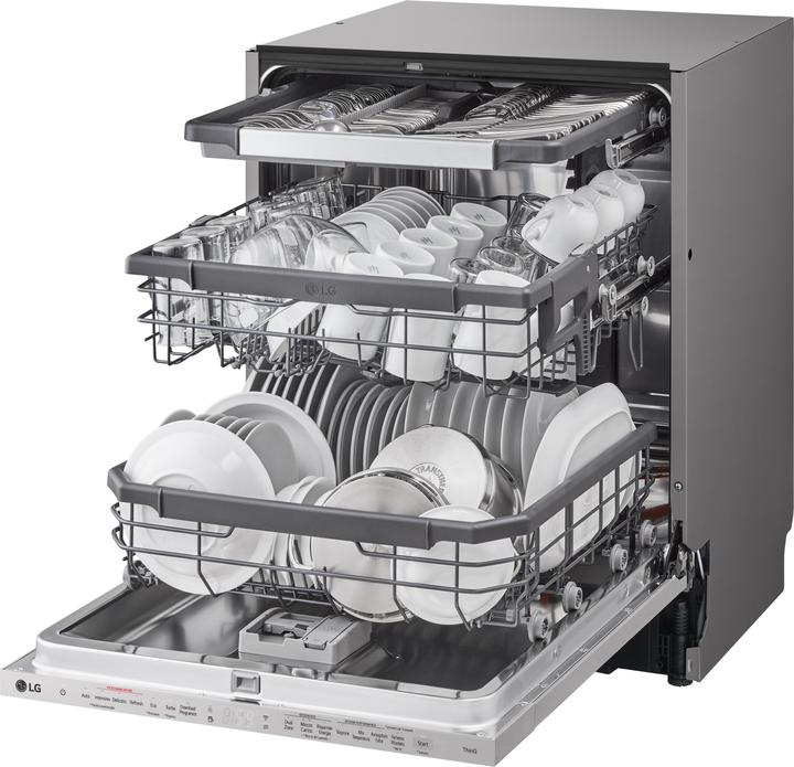 Produktbild LG QuadWash DB365TXS Vollspülmaschine Klasse B 14 Massgedecke Dampf Wi-Fi