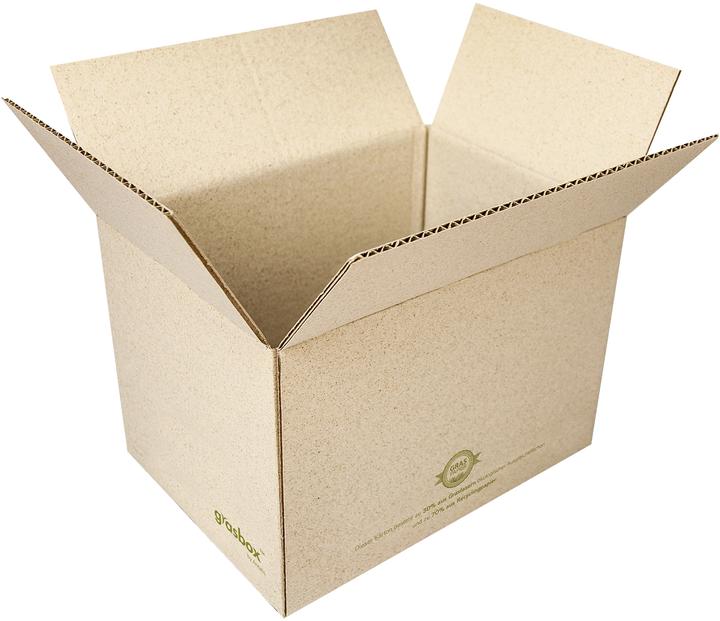 Produktbild Neutral Faltbox Graspapier (16 x 15 x 22 cm, 25 x)
