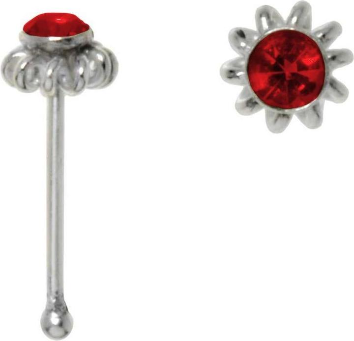 Bijouteria Nasenpiercing (Silber 925, Kristall)