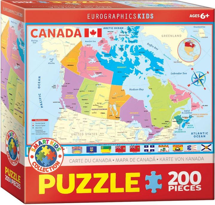 Produktbild Eurographics Karte von Kanada 200 Teile (200 Teile)