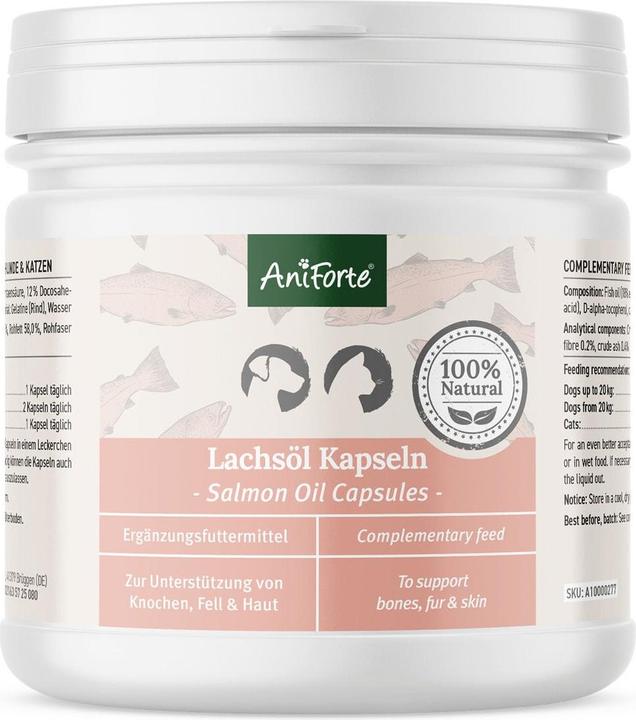 Produktbild AniForte Lachsöl Kapseln (Adult, 200 Stk., 0.50 g)
