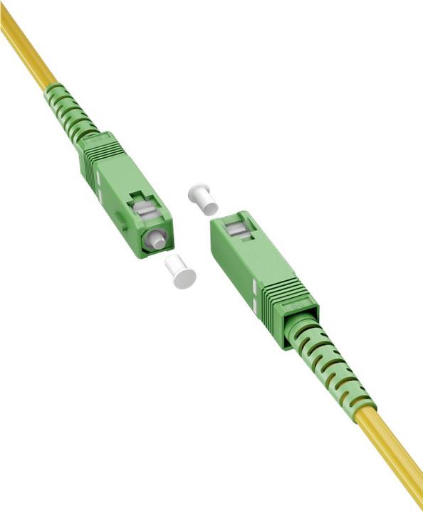 Produktbild Goobay Glasfaserkabel FTTH, Singlemode OS2 Yellow, Gelb Simplex, 30 m (S/UTP, 30 m)