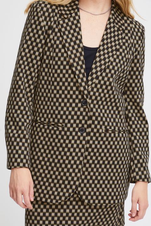 Actual product image Ichi IHKATE PRINT OVERSIZE BL 20120502 (S)