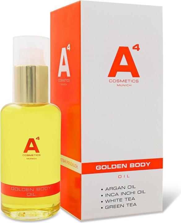 Image du produit A4 Health and Beauty Huile corporelle dorée (Huile pour le corps, 100 ml)