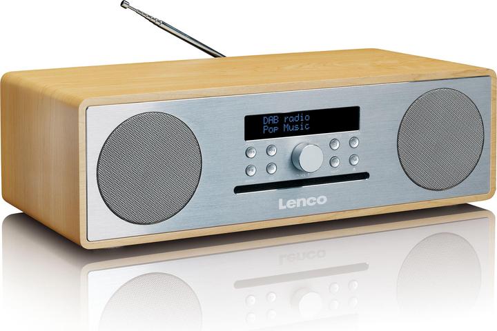 Produktbild Lenco DAR-070, DAB+ Oak Silver (FM, DAB+, Bluetooth)