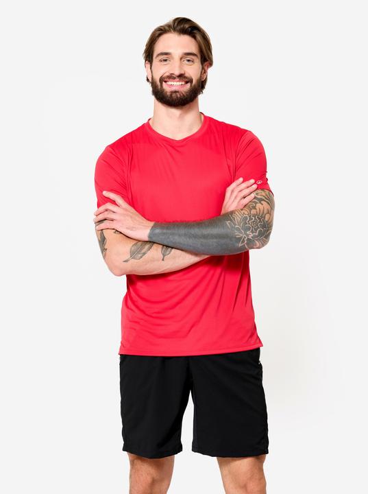 Actual product image Domyos T-Shirt Herren atmungsaktiv Rundhalsausschnitt - rot (3XL)