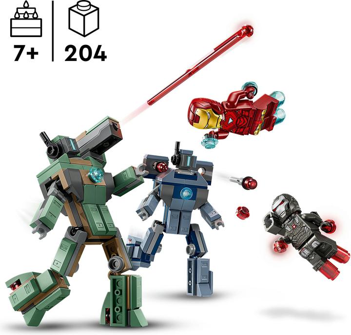 Produktbild LEGO Iron Man & War Machine vs. Hammer-Drohnen (76320, LEGO Marvel)