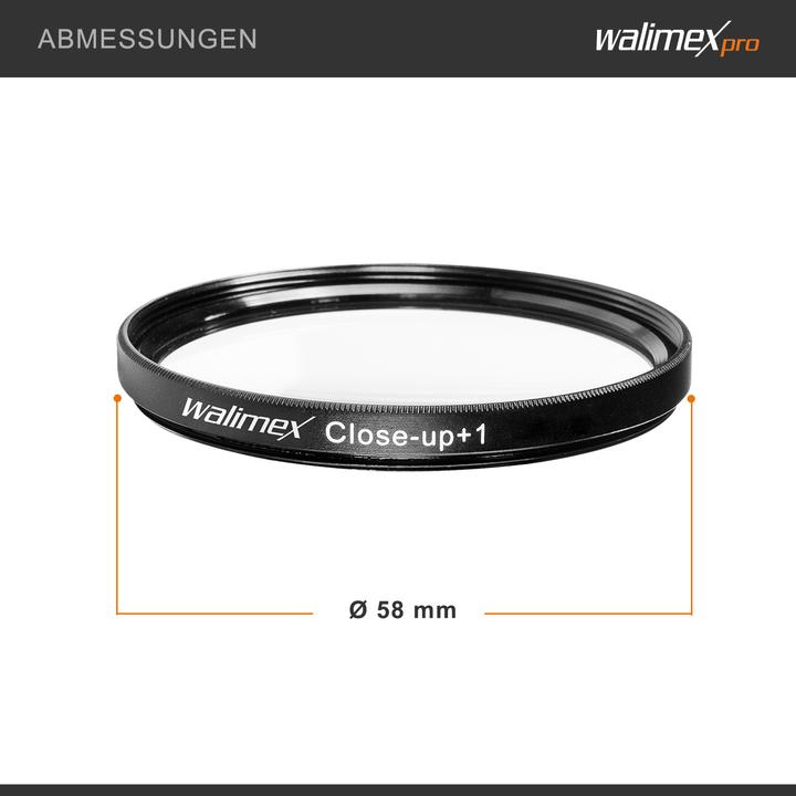 Actual product image Walimex Close up macro lens set 58 mm (58 mm, Close-up lens)