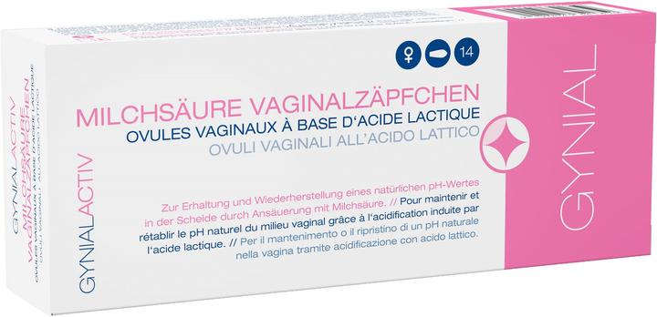 GynialActiv Gynial Activ Milchsäure Vaginalzäpfchen 14 Stk (Intimrasur)