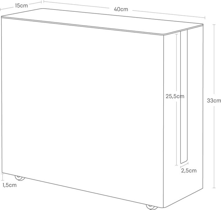 Produktbild Yamazaki Kabelbox mit Rollen TOWER