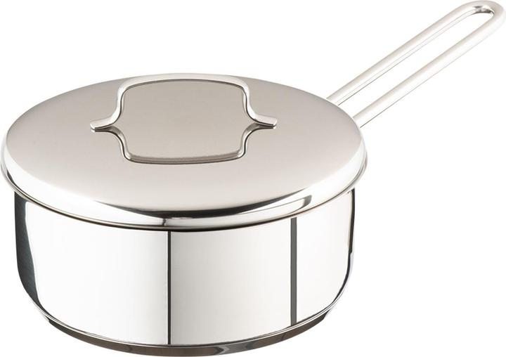 Produktbild WMF Stielkasserolle Topf klein 16cm Stieltopf Deckel Mini Induktion Edelstahl (16 cm, Kochtopf, Edelstahl)