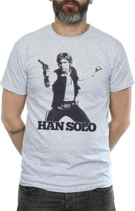 Immagine prodotto Star Wars Han Solo Retro Photo Maglietta Uomo (XL)
